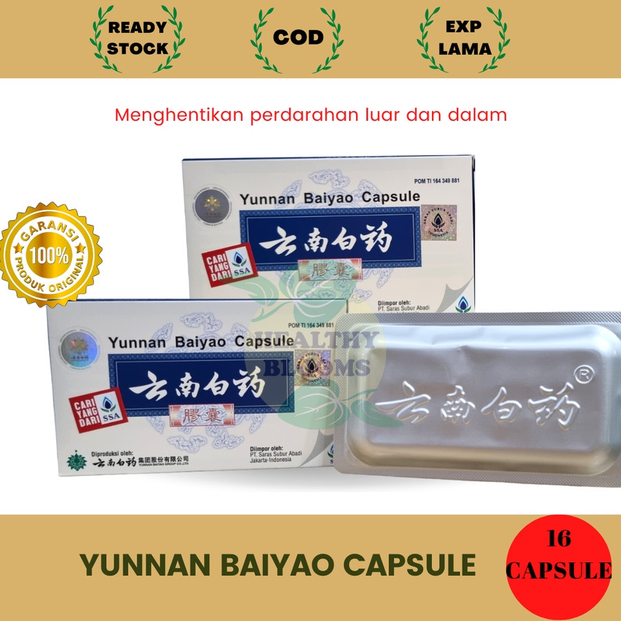 YUNNAN BAIYAO CAPSULE SSA / YUN NAN BAI YAO CAPSULE SARAS SUBUR ABADI