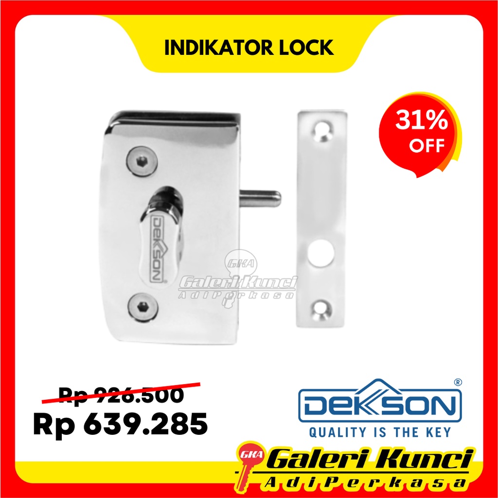 Jual Indicator Lock Dekkson Il 8700c Cp Kunci Indikator Pintu Wc Kaca