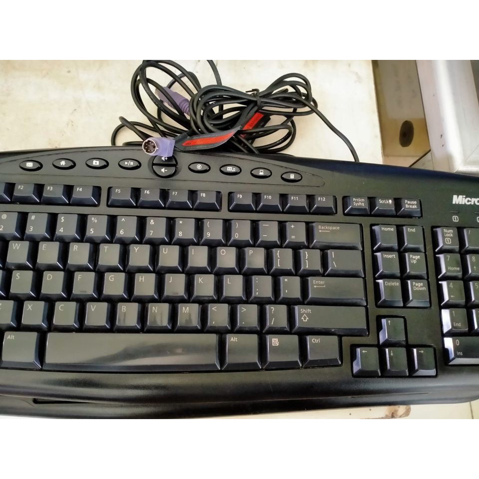 Jual Keyboard Merk Microsoft Colokan PS2 | Shopee Indonesia