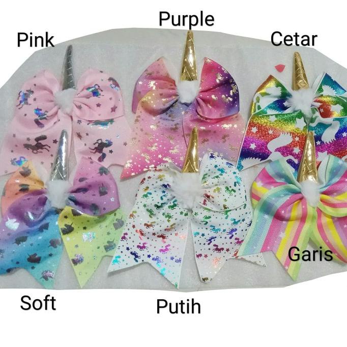 Jual Jepit Pita Unicorn Besar Import Mirip Pita Jojo Siwa Shopee