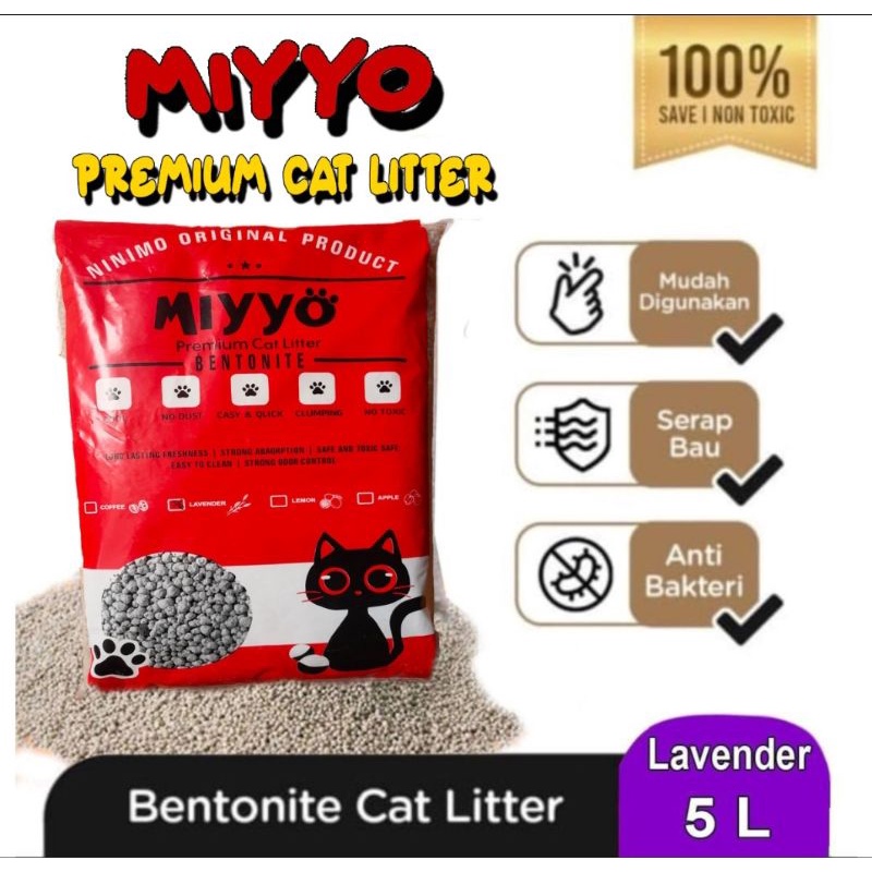 Jual Miyyo - Purrsona Pasir Gumpal Wangi 5L - MiyoTop Pasir Gumpal ...