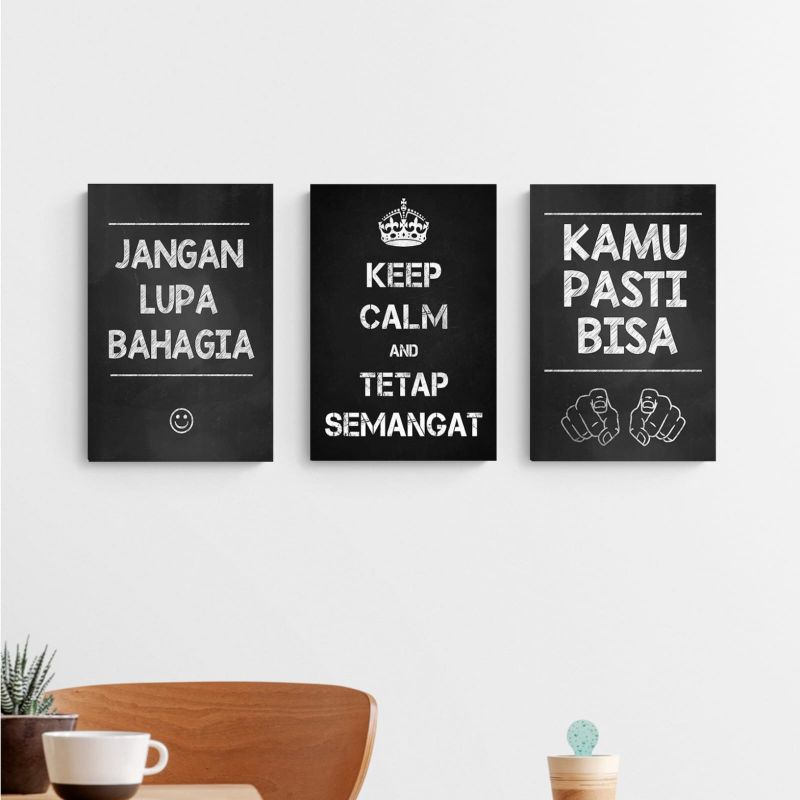 Jual Hiasan Dinding Semangat Pajangan Rumah Quotes Motivasi Wall Decor ...