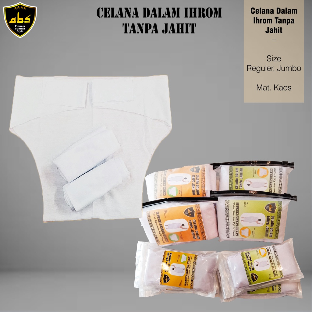 Jual Celana Dalam Ihram Ihrom Tanpa Jahitan Haji Umroh Pria Cd Shopee