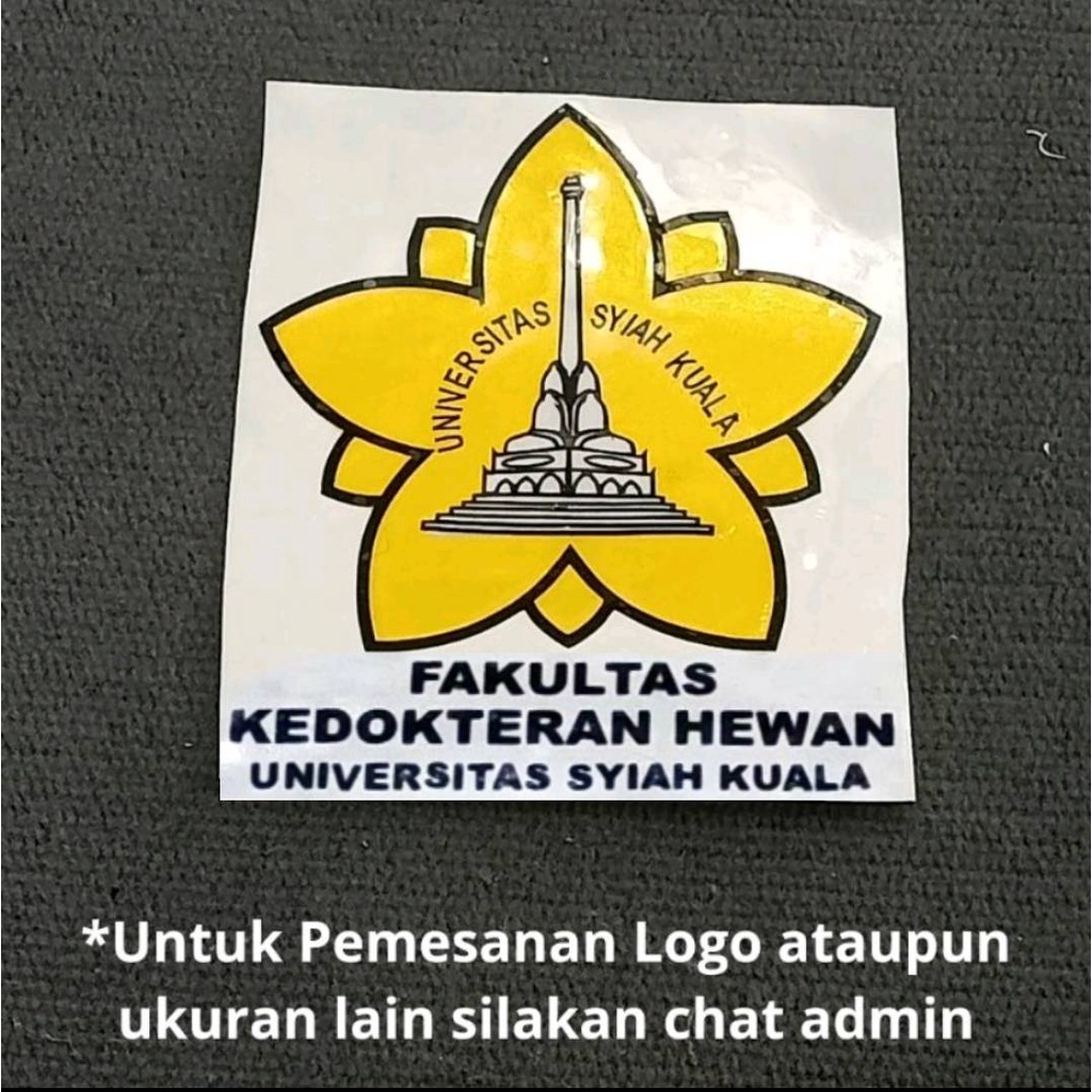 Jual Stiker Logo FKH USK Fakultas Kedokteran Hewan Universitas Syiah Kuala Bisa Logo Lain