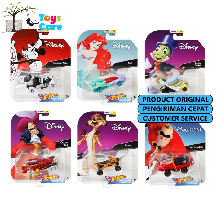 Jual HOTWHEELS DISNEY CHARACTER CARS STEAMBOT JIMINY CRICKET TIMON MR ...