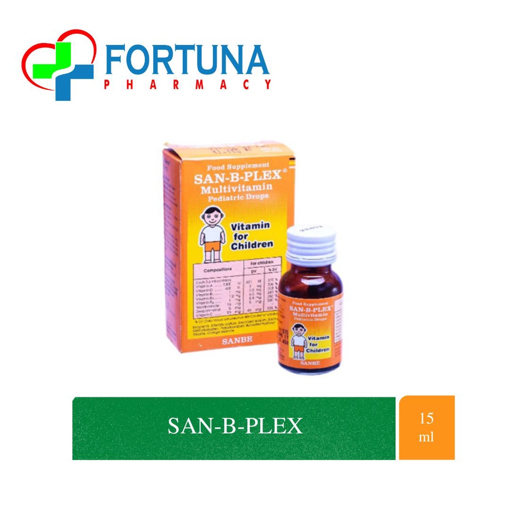 Jual SAN-B-PLEX DROP MULTIVITAMIN 15ML | Shopee Indonesia