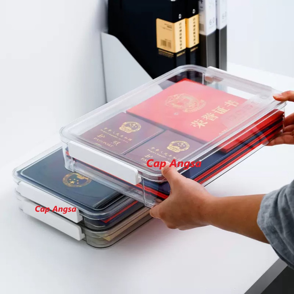 Jual KOTAK PENYIMPANAN DOKUMEN HARDCASE STORAGE PLASTIC TRAY HOLDER