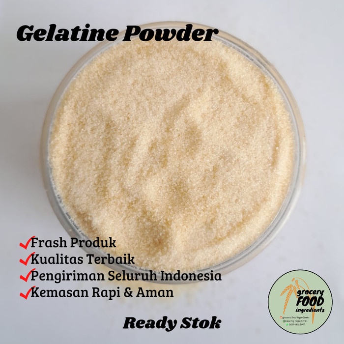 Jual Gelatin Powder 500Gram / Gelatine Bubuk Merek Gelita Halal