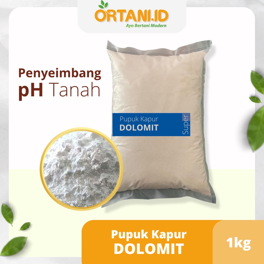 Jual Pupuk Kapur Dolomit 1kg Dolomite Super Pertanian Penyeimbang Ph