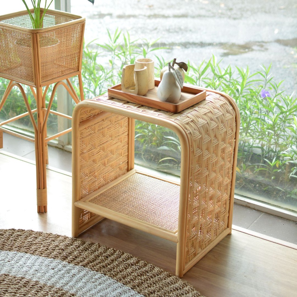 Jual Katara Side Table RCFU-21179 Coffee Table Meja Rotan Asli Kualitas ...