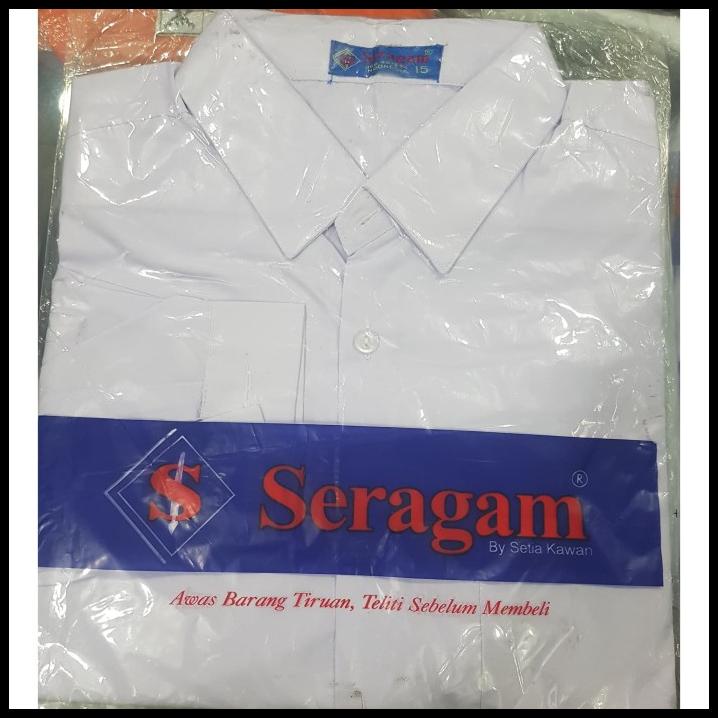 Jual Hot Deal Seragam Sekolah Baju Putih Panjang Polos Merk Seragam No