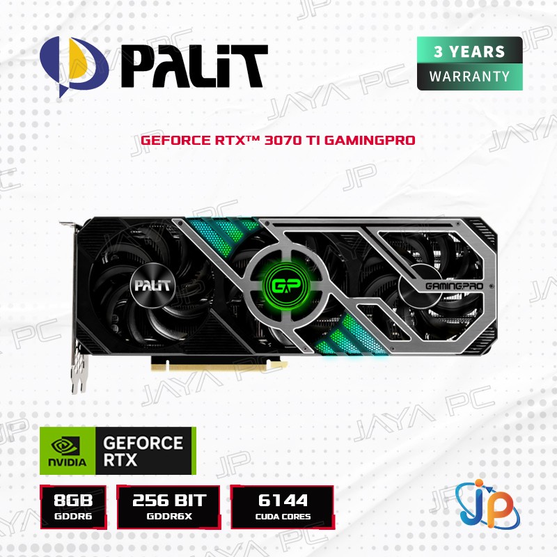 Jual VGA Palit Geforce RTX 3070 Ti GamingPro 8GB - 8 GB GDDR6X | Shopee ...
