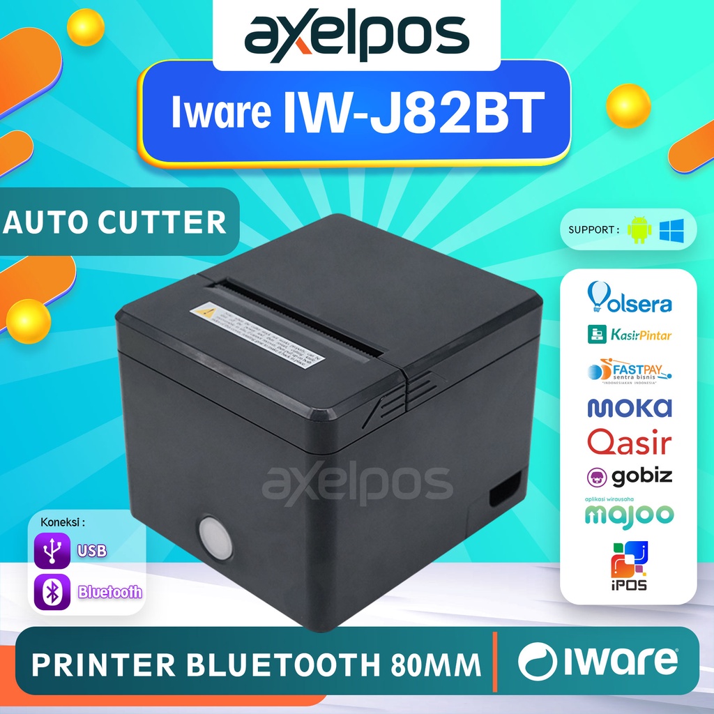 Jual Printer Bluetooth Thermal Kasir Mm Auto Cutter Iware Iw J Bt Shopee Indonesia