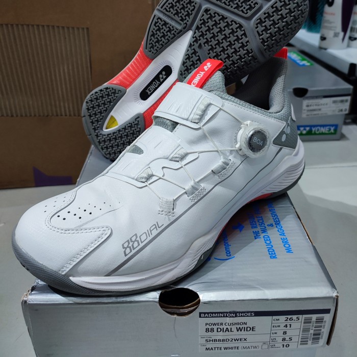 Jual Sepatu Badminton Yonex Shb 88 Dial 2 Matte White Sp Second Bekas