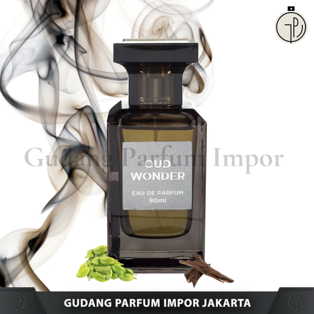 Jual Parfum Fragrance World Oud Wonder for Unisex EDP 80 ml Shopee