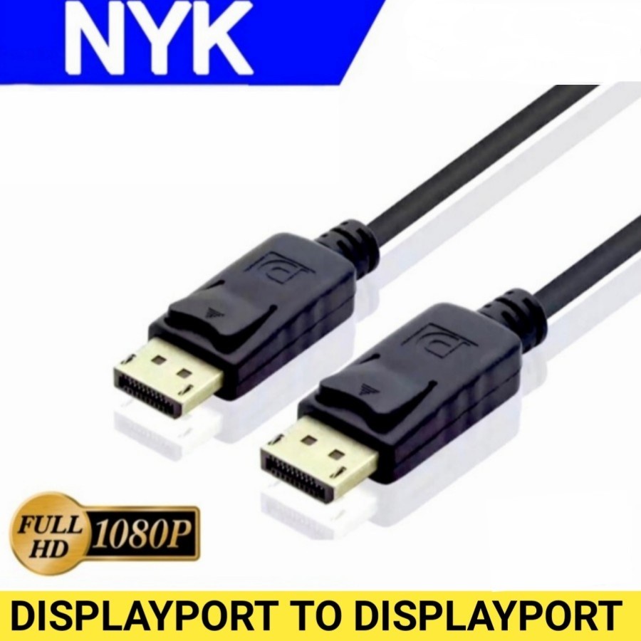 Jual Kabel Displayport To Displayport Nyk Kabel Dp To Dp Male Male 1 5 M Shopee Indonesia