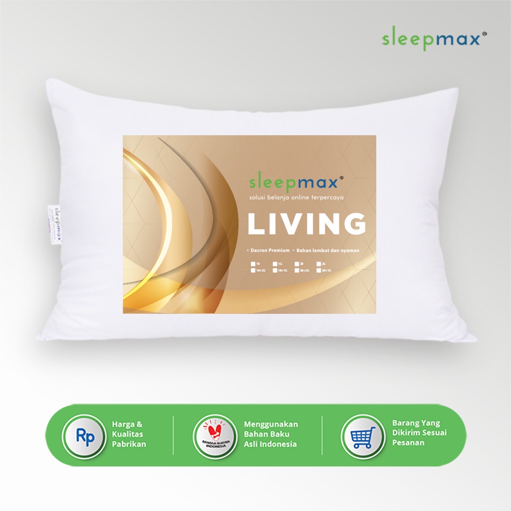 Jual Bantal Tidur Living Pillow Sleepmax | Shopee Indonesia