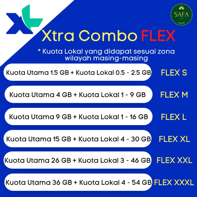 Jual Paket Data XL Xtra Combo Flex (S) | Shopee Indonesia