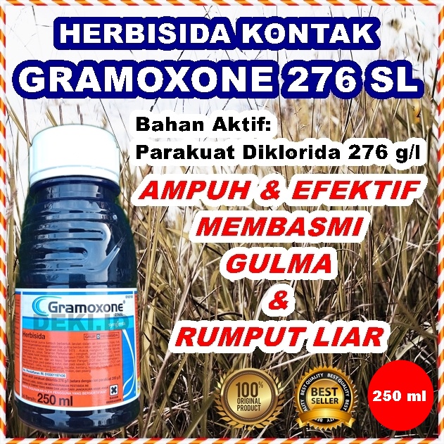 Jual Gramoxon 276 Sl 250 Ml Herbisida Kontak Obat Pembasmi Rumput Liar