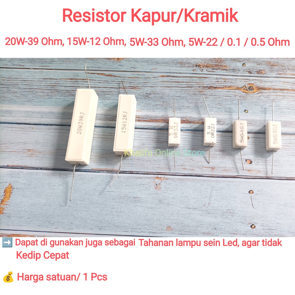 Jual Resistor Tahanan Lampu Led Sein Mobil Motor Kapur Kramik Keramik