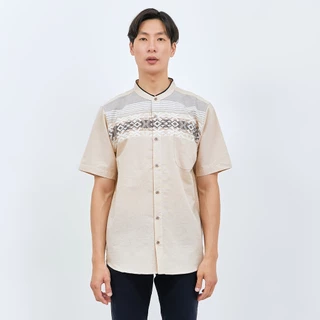 M231 Kemeja Pria Koko Pendek Cream 2973