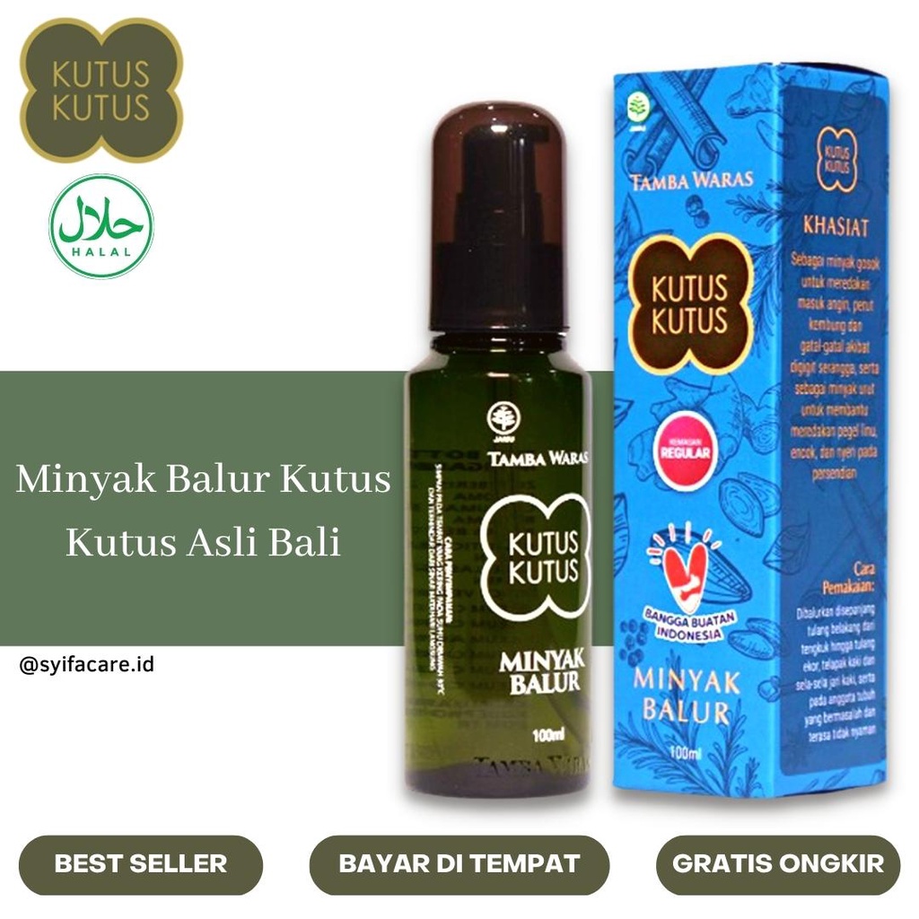 Jual Minyak Balur Kutus Kutus Kemasan Baru Warna Biru Original 100ml