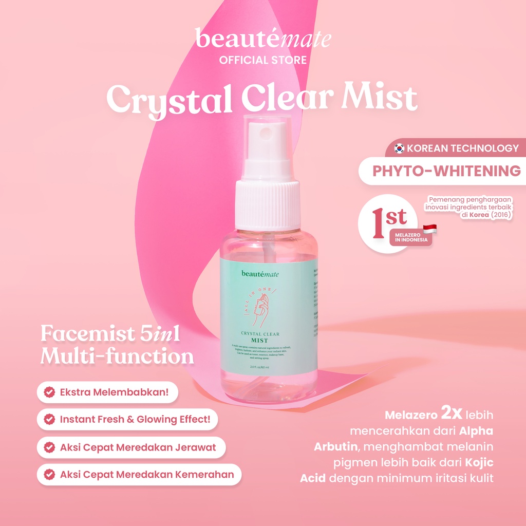 Jual All In One 5in1 Multi Use Mist Crystal Clear Beautemate Spray