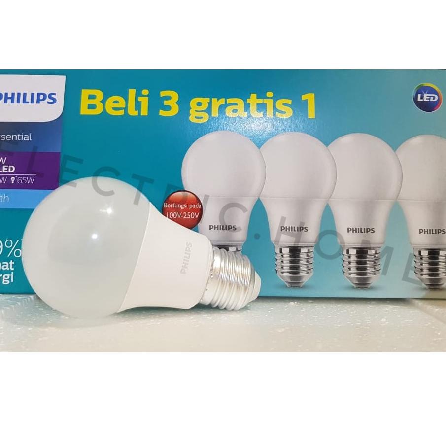 Jual Paket Isi Lampu Philips Led Essential Watt W Putih Led Paket Philips Watt Kode