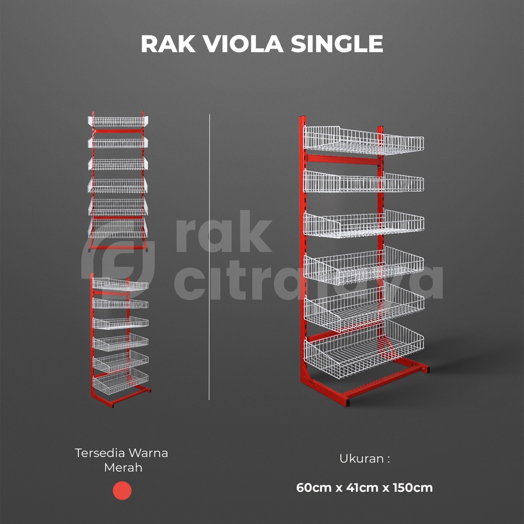 Jual VIOLA RAK TOKO DISPLAY SNACK CIKI BESI JUMBO SERBAGUNA | MELODY ...