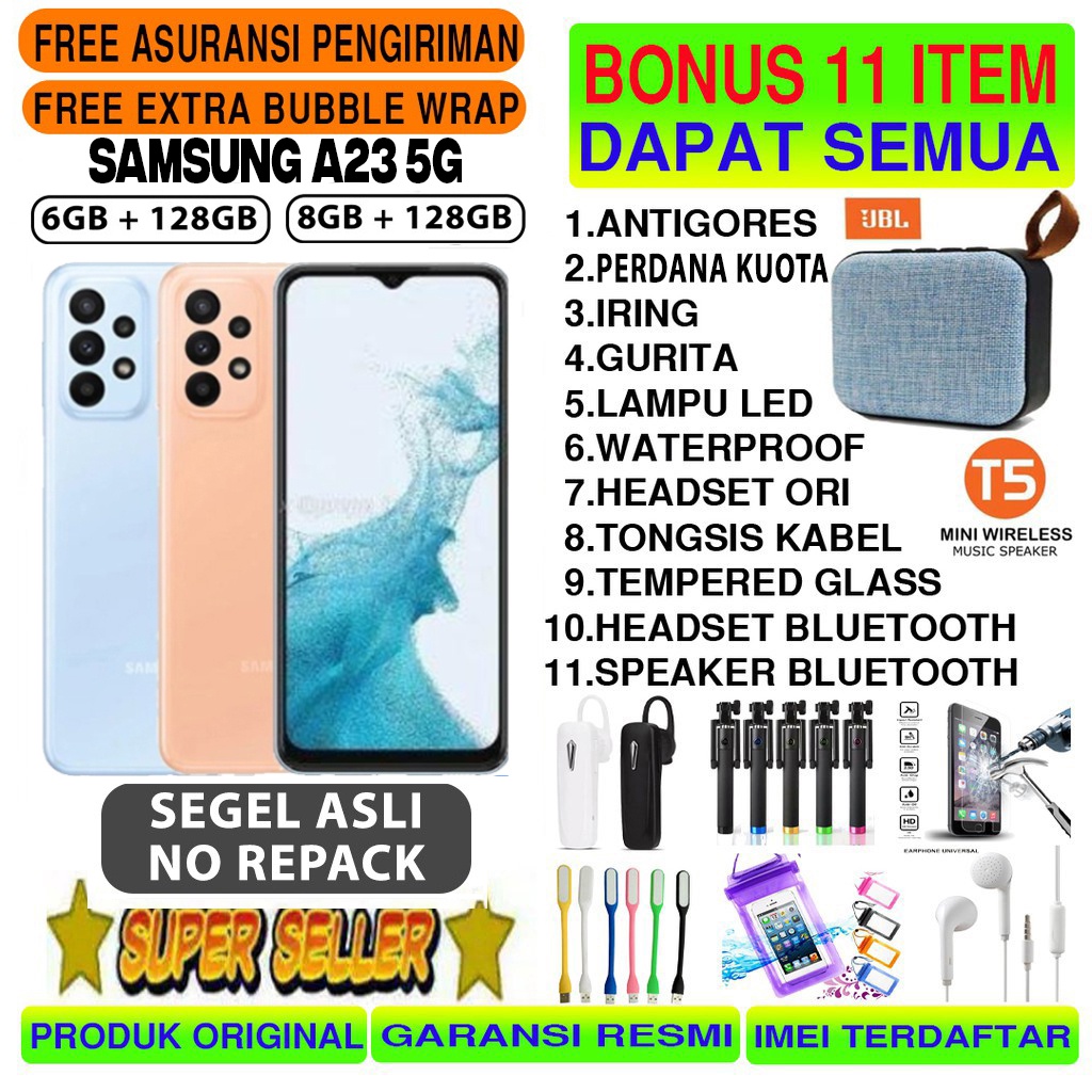 Jual SAMSUNG GALAXY A23 5G & A23 4G 6/128 GB 6GB 128GB GARANSI RESMI ...