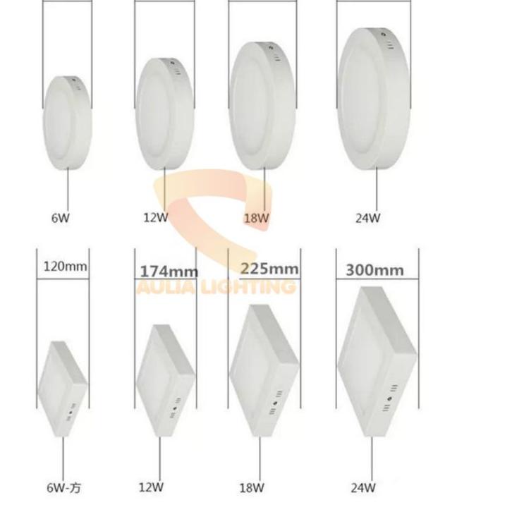 Jual Termurah Lampu downlight LED OB panel 6W 12w 18w kotak bulat ...