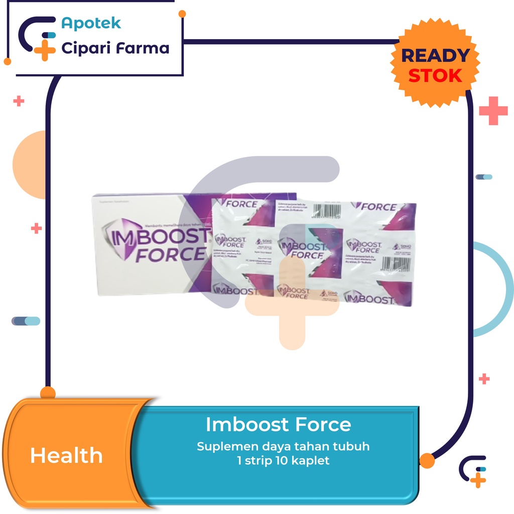 Jual Imboost Force Tablet Suplemen Vitamin Daya Tahan Tubuh 1 Strip ...
