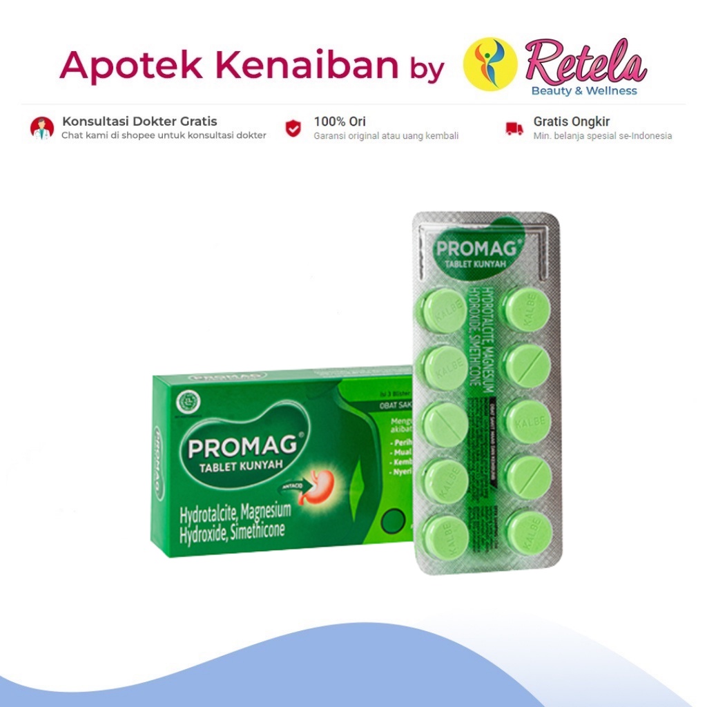 Jual PROMAG TABLET 1 STRIP 10 TABLET | Shopee Indonesia