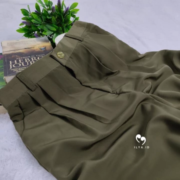 Loose Pants 332 PREMIUM Anti Kusut Celana Kulot Highwaist Bahan Jatuh Loosepants Trousers Wanita