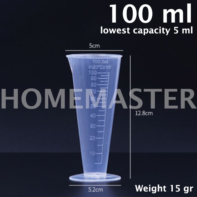 Jual Homemaster Pppolypropylene Plasticplastik Measuring Cupgelasbeaker Ukurtakar Pp 4104