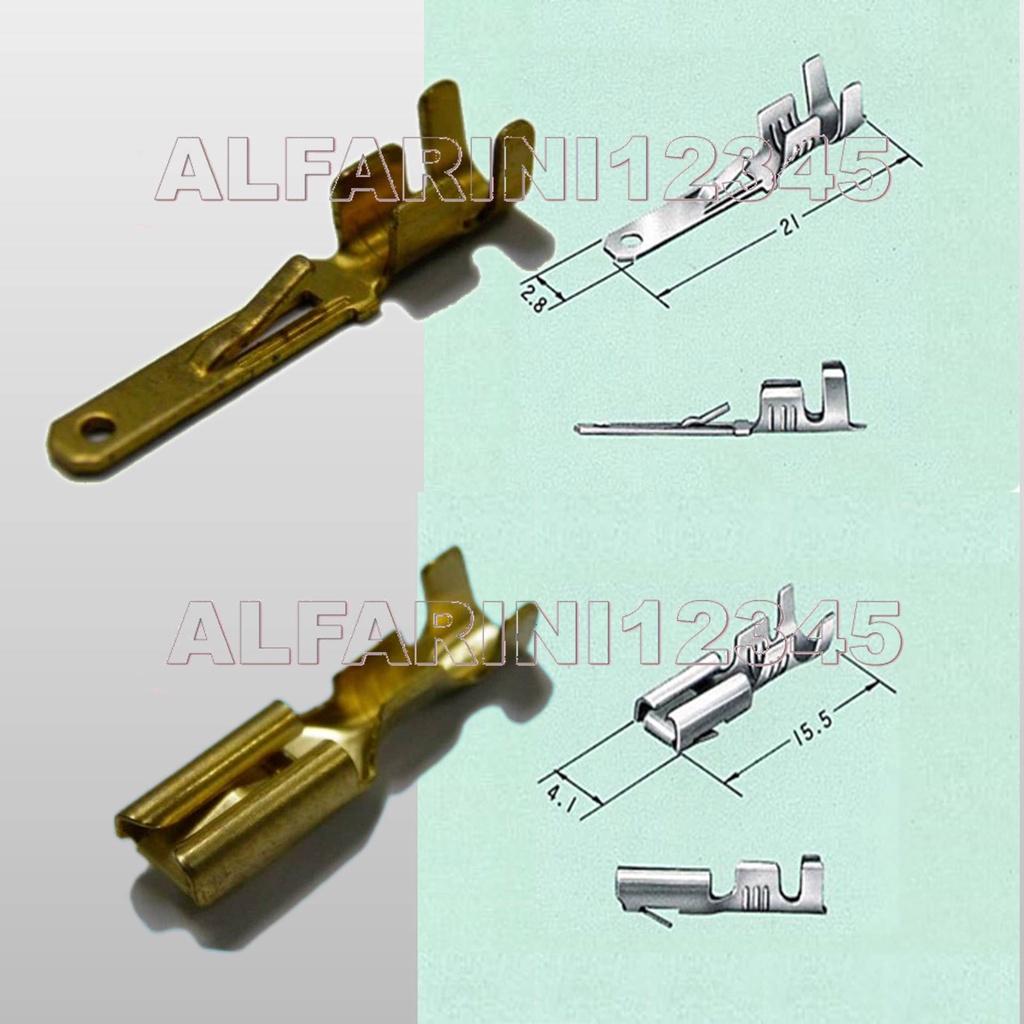 Jual SOKET SOCKET KONEKTOR KABEL 3 PIN KECIL MOTOR MOBIL MALE FEMALE ...