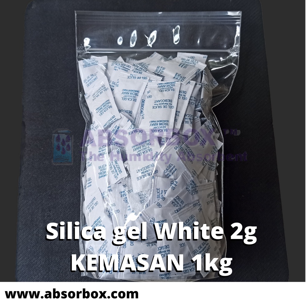 Jual Silica Gel White 2 Gram Kemasan 1 Kg Tidak Untuk Makanan 1kg