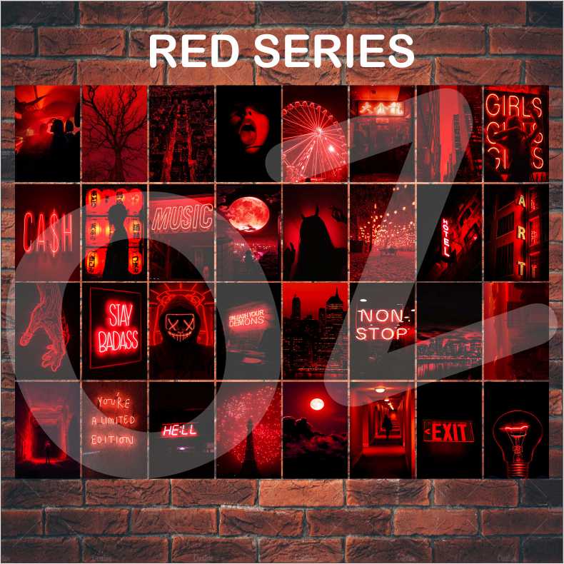 Jual POSTER MERAH / POSTER RED / POSTER DINDING AESTHETIC / MURAH ISI ...