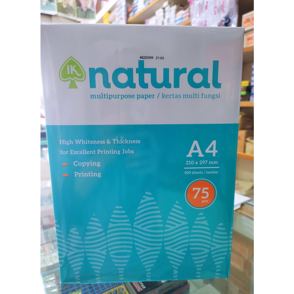 Jual Kertas Natural A4 Dan F4 75 Gr | Shopee Indonesia