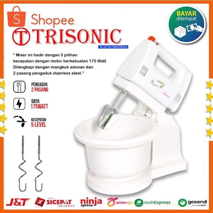 Jual Stand Mixer Trisonic T Mixer Duduk Mixer Mangkok Mixer Berdiri Stand Mixer Kapasitas