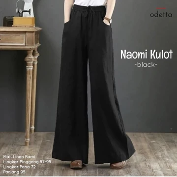 Celana Kulot Jumbo Wanita Linen NAOMI