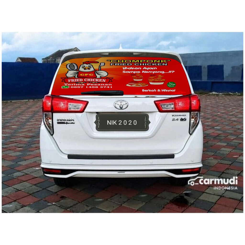 Jual Stiker Kaca Belakang tembus pandang / Oneway One way Vision Kijang ...