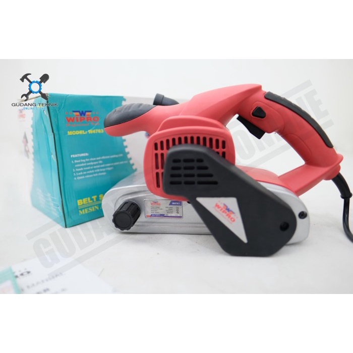 Jual Mesin Amplas Belt Sander Listrik W4763 WIPRO / Electric Belt ...