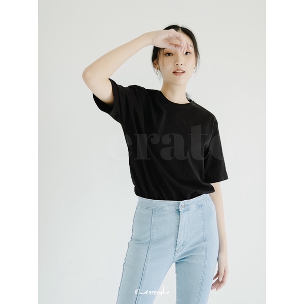 Jual Cuci Gudang Lia Oversized T Shirt Kaos Polos Atasan Wanita Kaos Basic Wanita