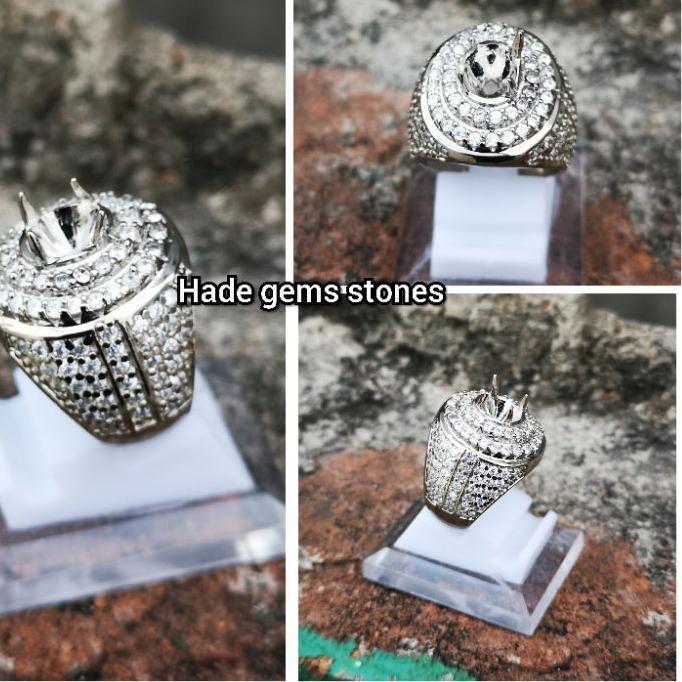 Jual Stok terbaru ring emban alpaka super Micro setting full zircon ...