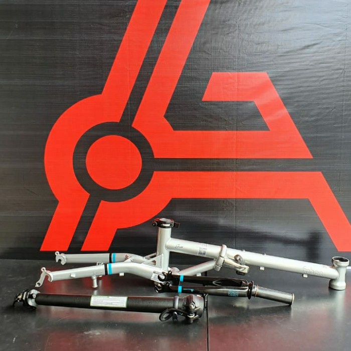 Jual Frame fork handlepost FNHON Gust Silver sepeda lipat seli V brake ...