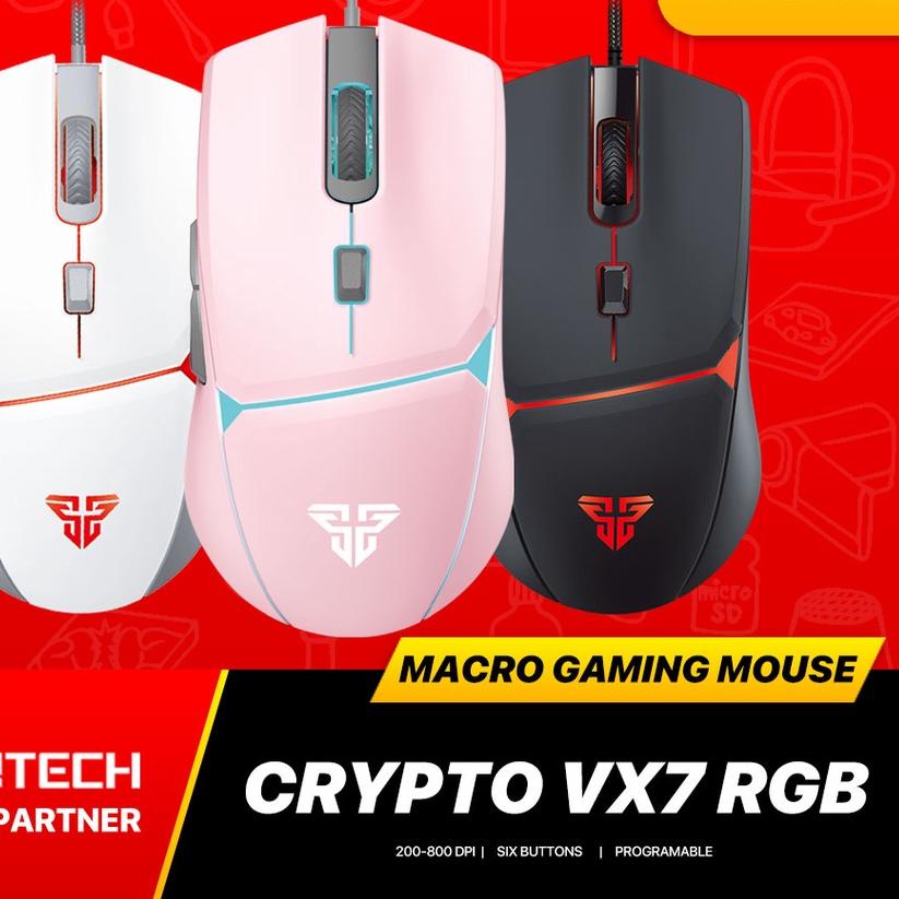 Jual ← Fantech CRYPTO VX7 RGB Macro Gaming Mouse VX-7 VX 7 ☉ | Shopee ...