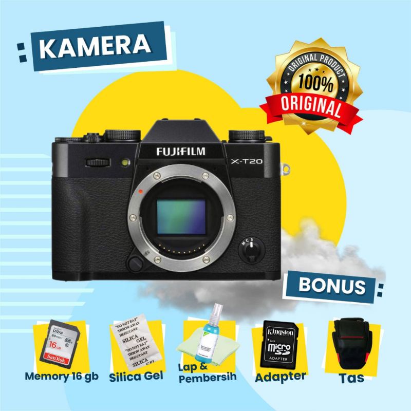 Jual FUJIFILM XT20 BODY Kamera Mirrorless Fuji XT-20 Mulus - ORIGINAL ...