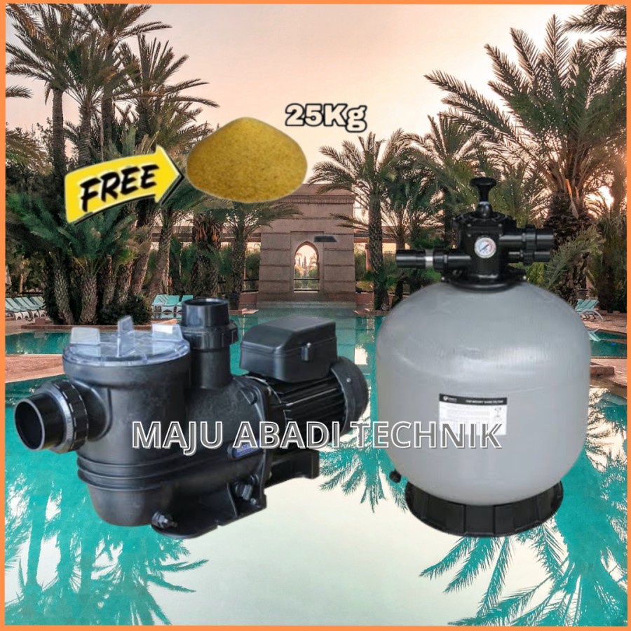 Jual Pompa Air Kolam Renang Waterco Supatuf 100 1HP Sand Filter Emaux ...