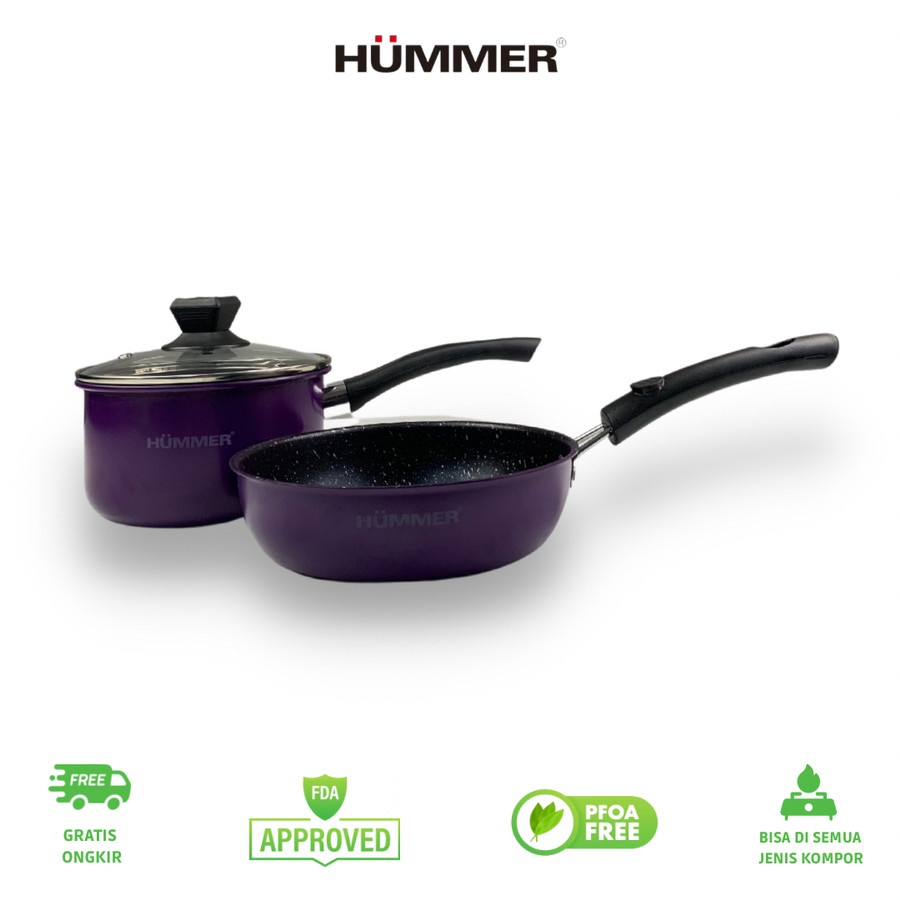 Jual Hummer Kitchen - Panci Set Frypan 20cm + Panci Susu 20cm | Shopee ...